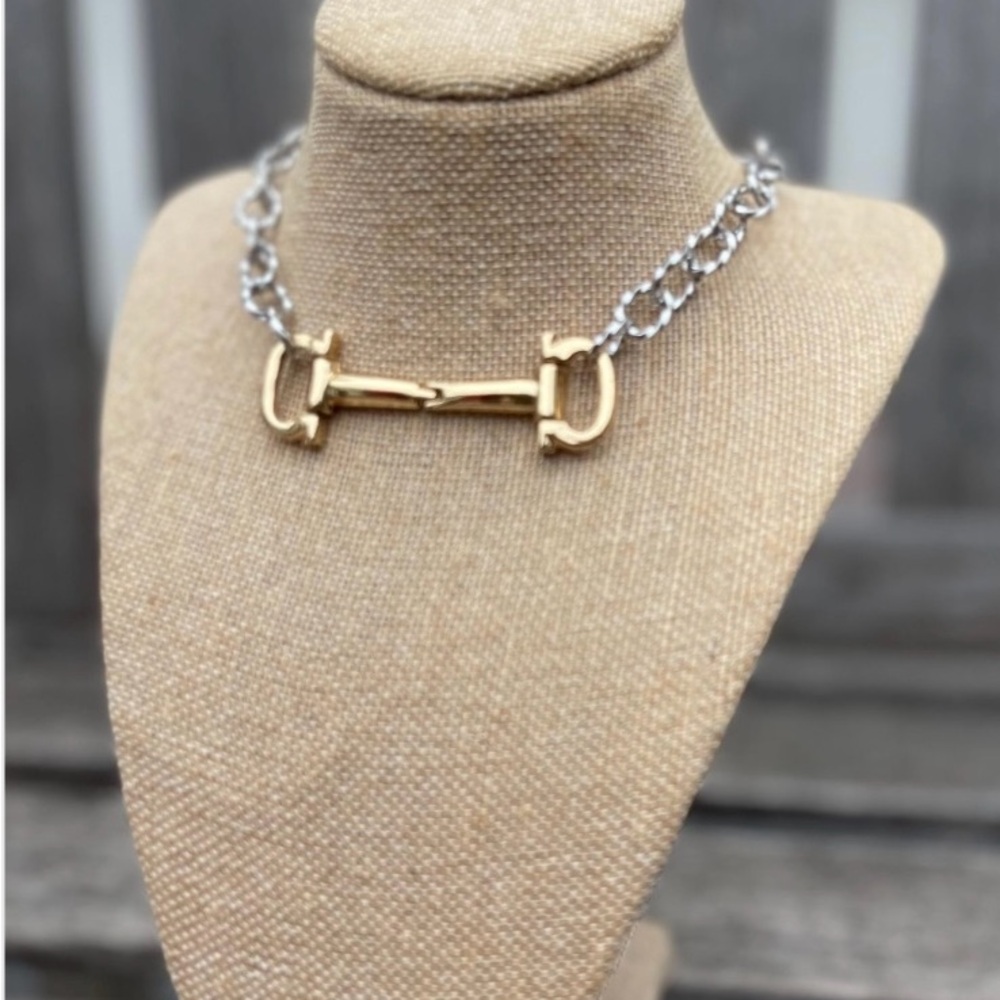 Gold and Silver Chain Necklace